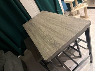 Gray & Black 5-Piece High-Top Dining Set — $110 (MOVING SALE)