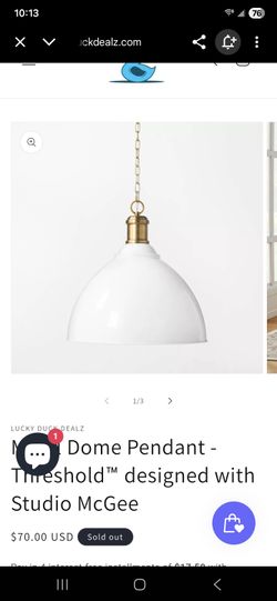 Metal Dome Pendant Light