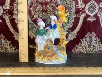 Antique Victorian Staffordshire Spill Vase