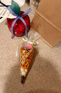 Teacher Apple Container And Teacher Pencil Snack  