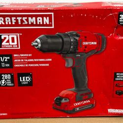 CRAFTSMAN V20 20-volt Max 1/2-in Keyless Cordless Drill 1 -Batteries Included