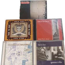 Face to Face 5 CD Lot Hold Fast Reactionary Ignorance Is Bliss Protection Rock
