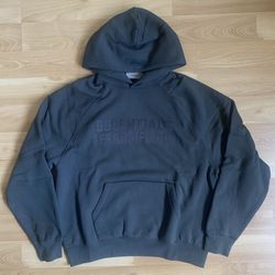 Fear Of God Essentials Hoodie (Off Black)