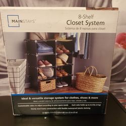 Brand New 8-shelf Closet System 