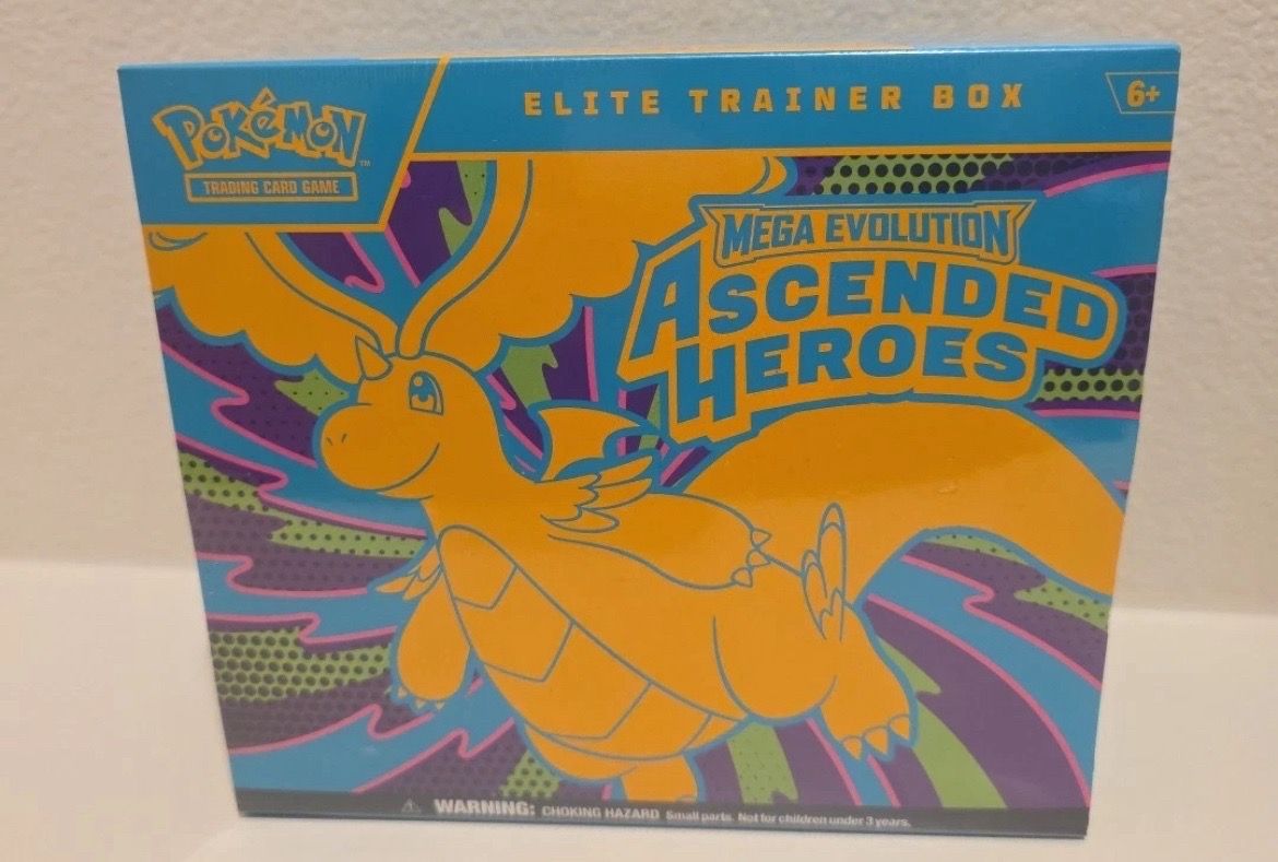 Pokemon Ascended Heroes ETB Elite Trainer Box Factory Sealed Brand New
