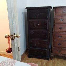 Dark Wood Dresser 