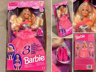 1994 Barbie 3 Looks Doll in Original Box