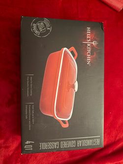 Hell’s Kitchen rectangular covered casserole 4qtz