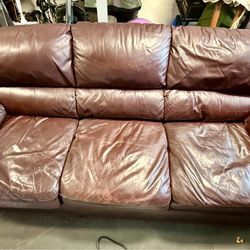 Leather sofa