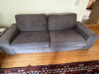 Sofa, charcoal gray fabric