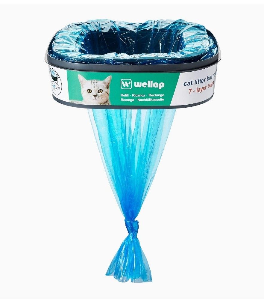 wellap Cat Litter Disposal System Refills Compatible with Litter Genie Pail (Pack of 4) for Sale