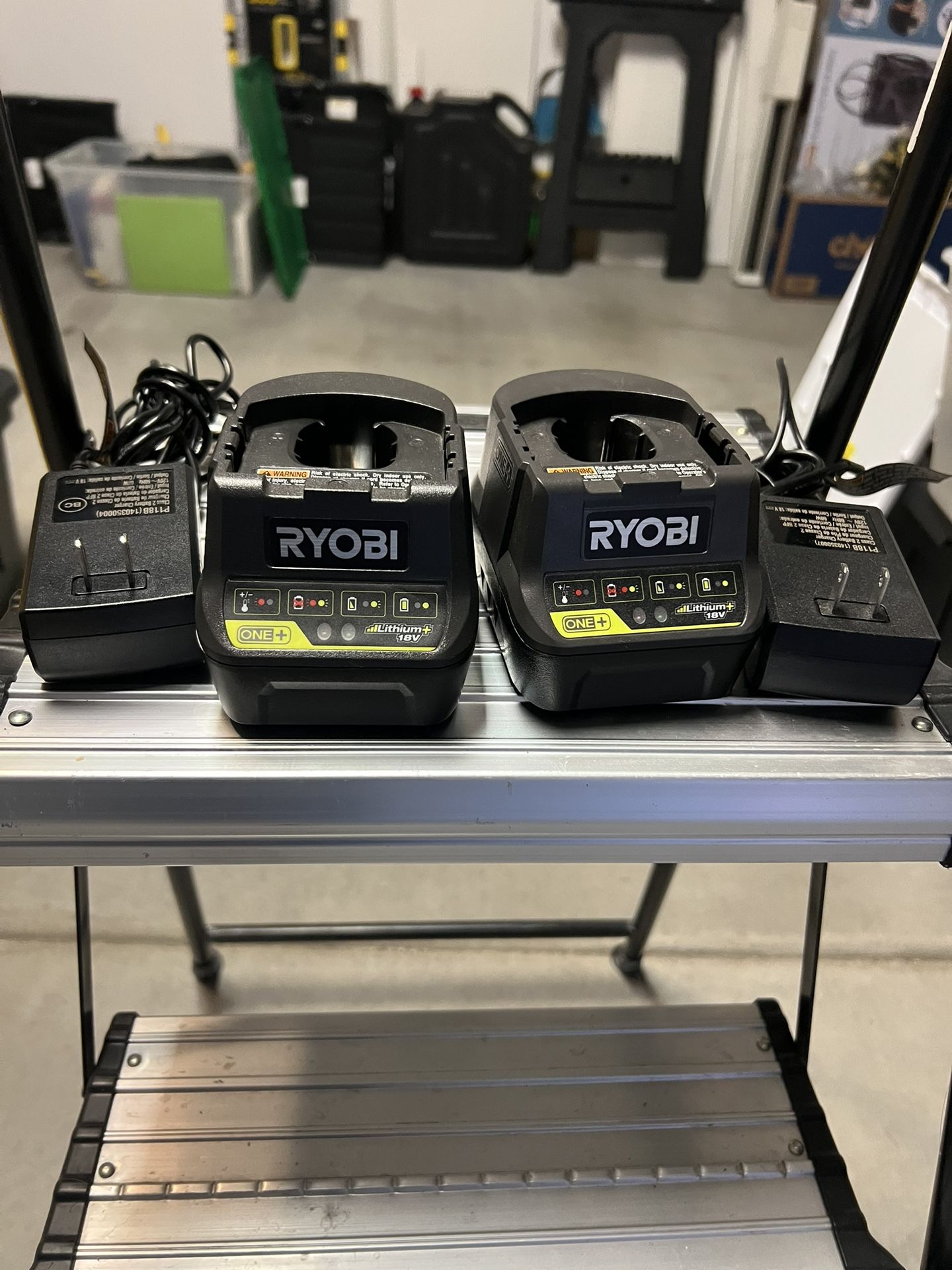 2 Ryobi Battery Chargers