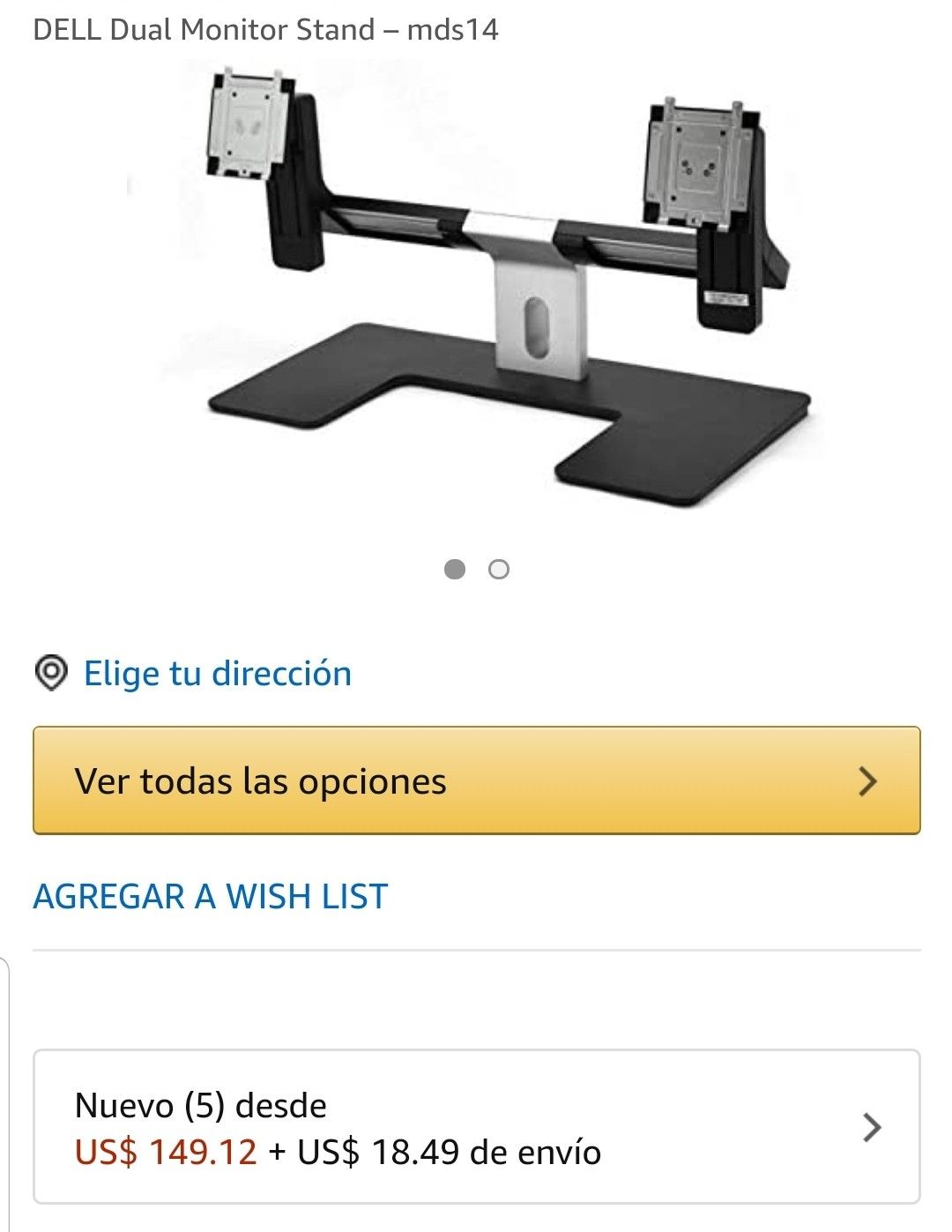 Dell dual monitor stands