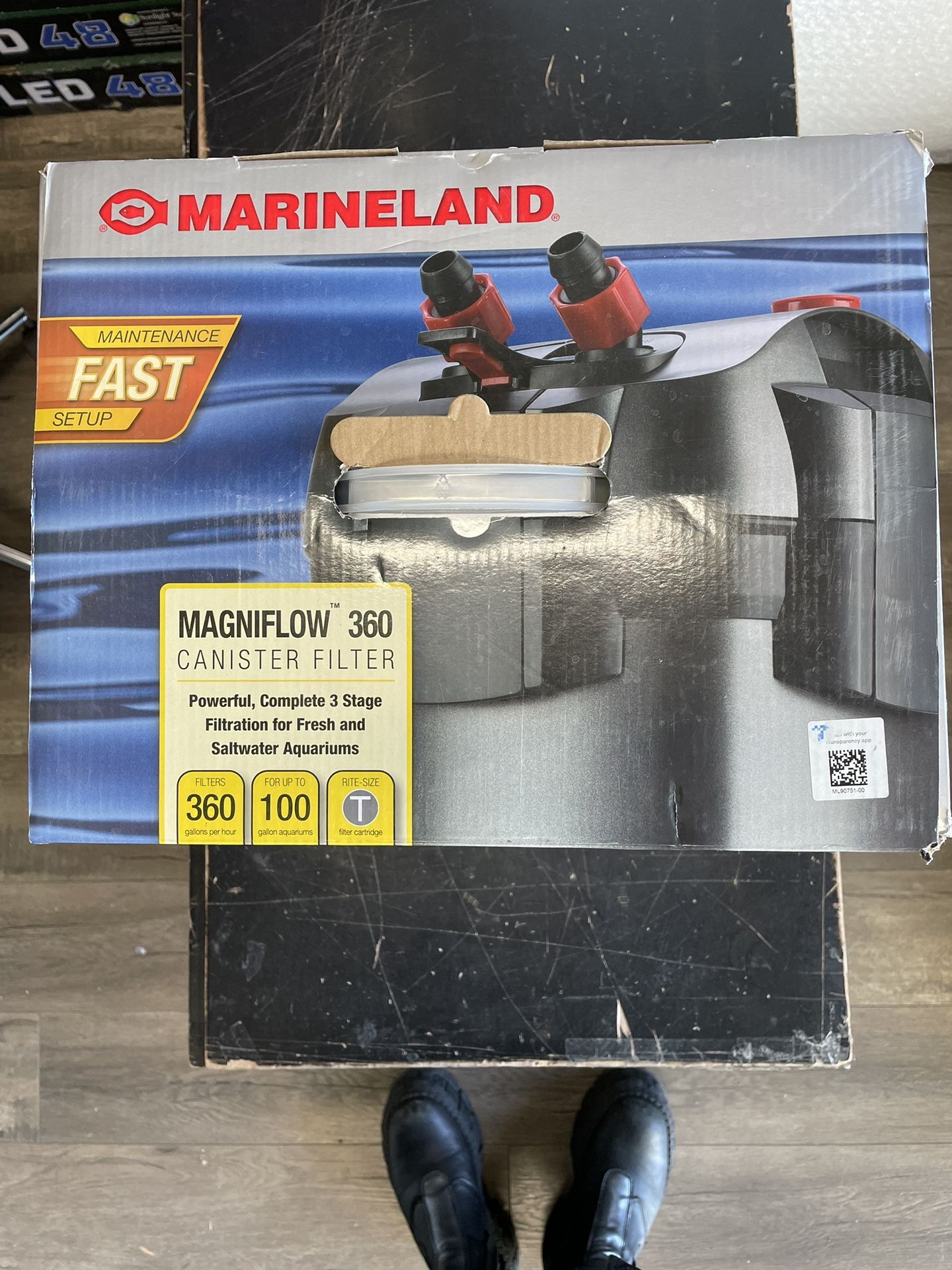 Marineland Magnifier 360 Canister Filter; Brand New Still In Box