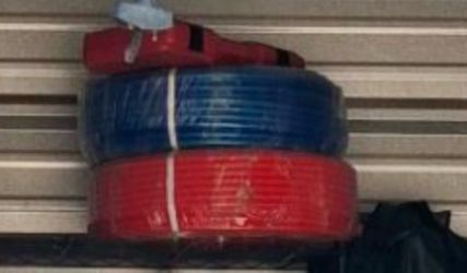 Red and Blue PEX Tubing Coils