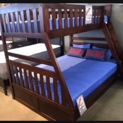 Twin Full Bunk Bed ✅ Brand New☄️ Fastest Delivery 🚚 