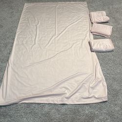 Pink Curtains Nursery 90" L X 52" W