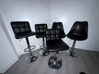 5 adjustable chairs