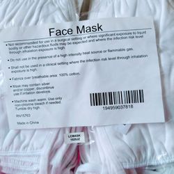Cotton Reusable Face Masks/ New 50 ct Only $5 