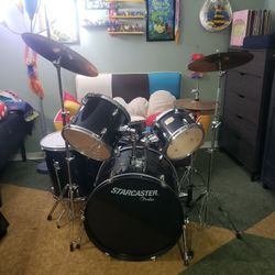 Black Drum Set (See Desc)