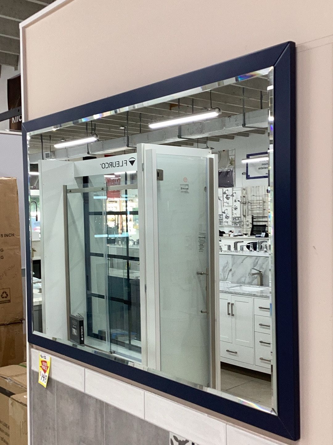 brand new 46” x 32” mirror blue frame available for pick up