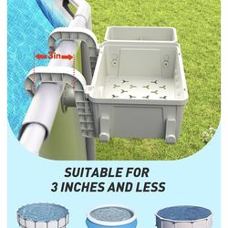 POOLHACKER  2 Sets Poolside Storage Basket Cup Holder for Above Ground Pool