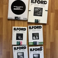 Dark Room Photography Enlarger Paper And Developing Tools