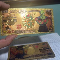 Dragon Ball Z Note Bills 