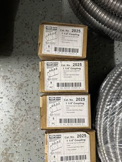 11/4 connectors, 2 1/2” connectors emt, 1 1/4 couplings