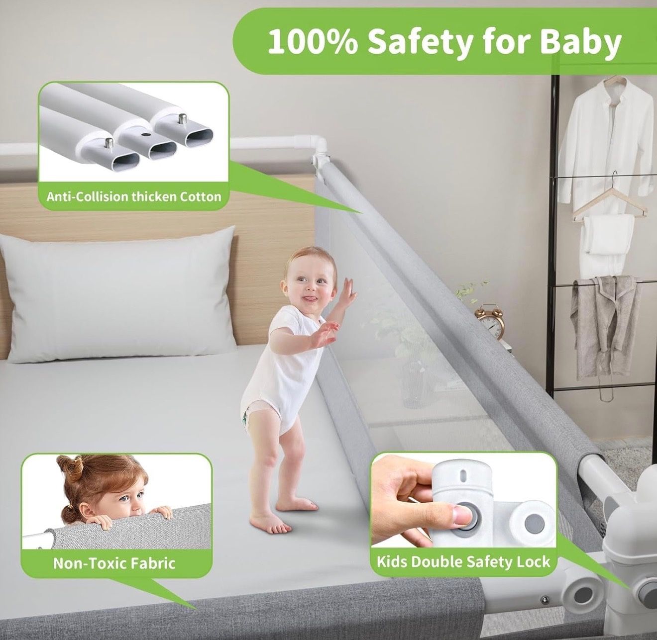Bed rail for toddlers