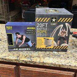Battle Rope And AB wheel