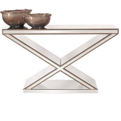 Howard Elliot ‘X’ Frame Mirrored Console