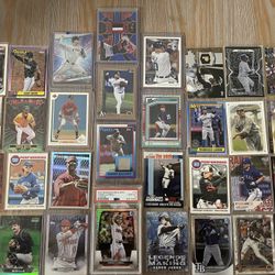 Baseball HOF and Star Lot (X32)—Trout, Skenes, Griffey, Ohtani, Judge, Mantle, Carroll, and More