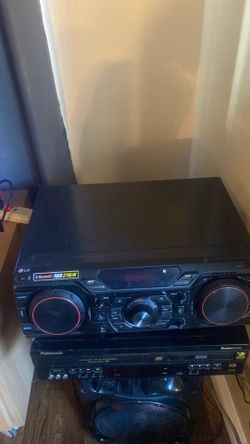 LG surround sound system plus 3 subwoofers like new