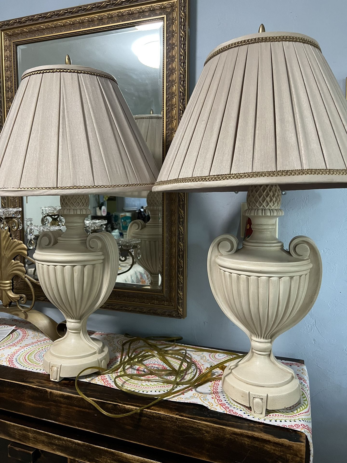 Two Beautiful Lamps With Shade