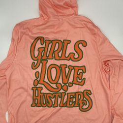 Girls Love Hustlers Lightweight Hoodie, Woman’s Large *BRAND NEW*