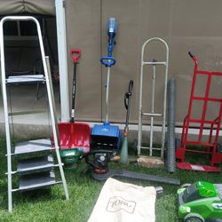 Yard Tools Blower Ladders Shovel Dollies Grill Seed Spreader 
