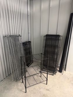 Wire Shelving Rack Units – Lot of Several
