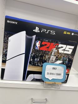 LIMITED STOCK 🔥 Sony Playstation -  PS5 Slim & PS5 Pro  - Gaming Console– Take It Home for Just $5 Down! 🎮