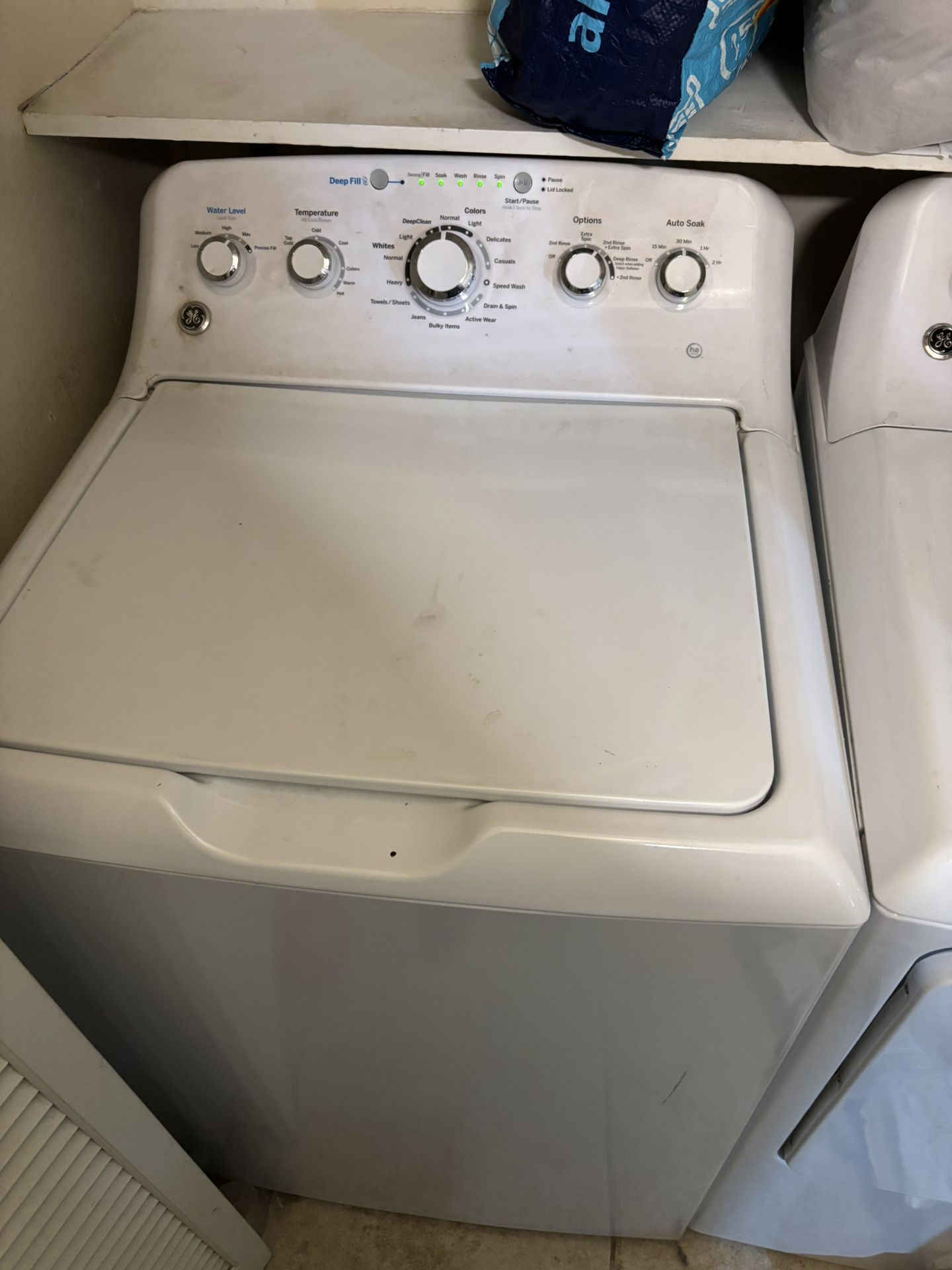Matching GE Washer And Dryer .