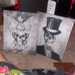 two skeleton couples 