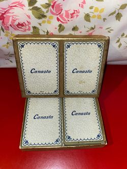 Set of canasta cards 1950s to 1970s