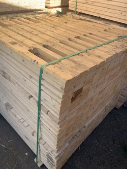 Bundles of wood 2x4 with notch 48 inch