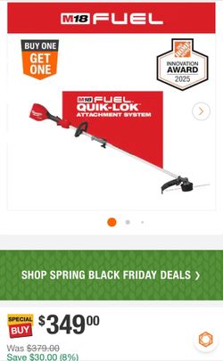 OBO Milwaukee Quick-Lok 3 piece power head string  attachment line string