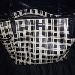 Coach Baby Bag Used Once With Changing Pad