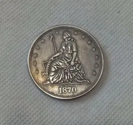 USA 1870 $1 Standart Seated Pattern Dollar Coin /Token