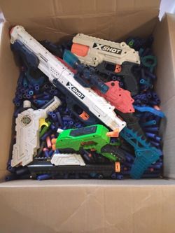 X-shot Guns Lot With Bullets