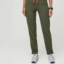 Dark Olive Petite Fig Scrub