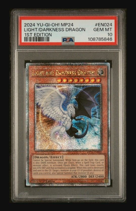 2024 YU-GI-OH! MP24-25TH ANNIVERSARY TIN: DUELING MIRRORS EN024 LIGHT AND DARKNESS DRAGON 1ST EDITION