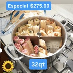 Olla Tamalera Vaporera 32qt $275.00 Capacidad Para 100 Tamales Birria Pozole Menudo Barbacoa Princess House Ventas Finales 